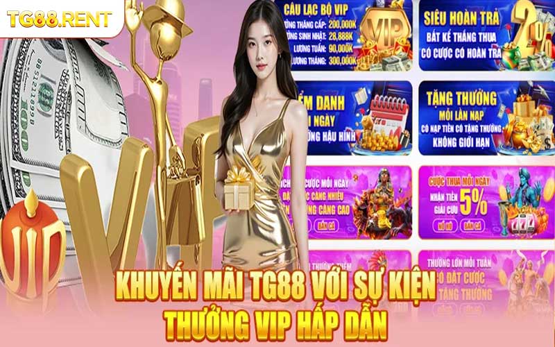 Khuyến Mãi TG88 Sự Kiện Thưởng VIP